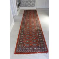 pakistan mori terracotta oriental runner rug