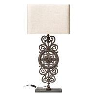 Pacific Table Lamp Cream Shade