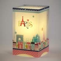 Paris - lovely, colourful table lamp for children