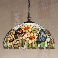 Papillon SU02/3 and TV78/L Tiffany Ceiling Pendant