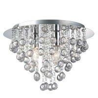 Palazzo 5 Light Round Acrylic Flush Chandelier