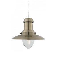 Padstow Modern Aged Brass Fishermans Ceiling Pendant Light