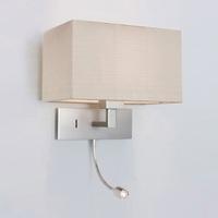 park lane grande 0679 led wall light in matt nickel fitting only