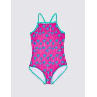 Palm Tree Print Swimsuit with Lycra Xtra Life (3-14 Years)