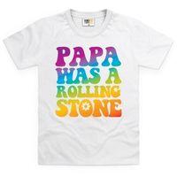 papa was a rolling stone kids t shirt