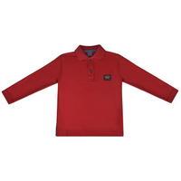 paul and shark junior boys long sleeved polo shirt