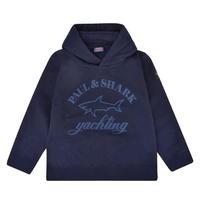 PAUL AND SHARK Children Boys Logo Hooded Sweatshirt