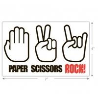 paper scissors rock sticker