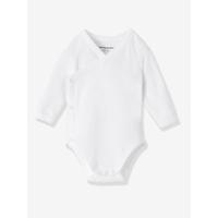 Pack of 3 Organic Collection Newborn Baby Long-Sleeved Bodys white
