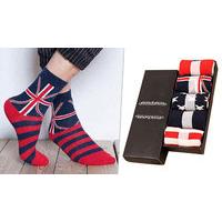 pack of 5 flag design mens socks