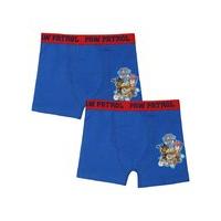 Paw Patrol boys character print navy and red branded elasticated waist trunks two pack - Multicolour