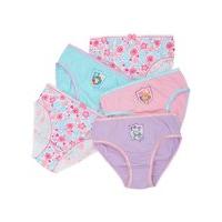 Paw patrol multi colour elasticated waist mid rise character print briefs five pack - Pink