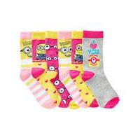 Pack of Six Minions Socks
