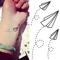 paper airplanes paper plane tattoo stickers temporary tattoos1 pc