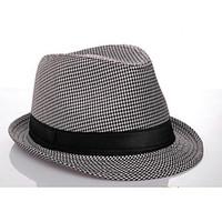 Panama Hat Style Cotton for Men (Black and White)