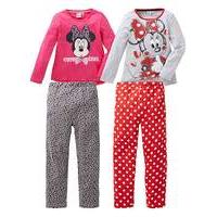 Pack of Two Minnie Mouse Pyjamas