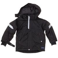 padded ski coat black quality kids boys girls