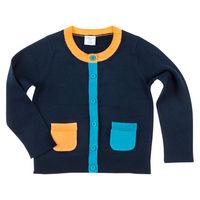 Patch Pocket Kids Cardigan - Blue quality kids boys girls