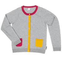 Patch Pocket Kids Cardigan - Grey quality kids boys girls