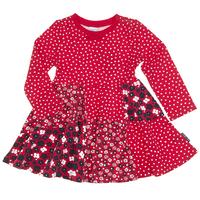 Patchwork Baby Dress - Red quality kids boys girls