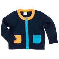 patch pocket baby cardigan blue quality kids boys girls