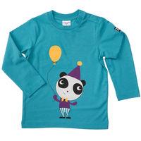 Party Panda Baby Top - Turquoise quality kids boys girls