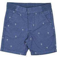 Palm Tree Chino Baby Shorts - Blue quality kids boys girls