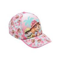 Paw Patrol girls tropical leaf skye and everest character print baseball style cap - Pink