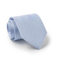 Pale Blue Birdseye Textured Silk Tie - Savile Row