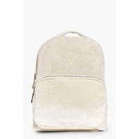 Pastel Velvet Backpack - cream