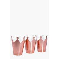 Party Rose Gold Crown 5 Pack - rose gold