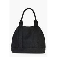 Panelled Day Bag - black