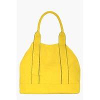 Panelled Day Bag - yellow