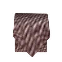 Pale Red Micro Check 100% Silk Tie