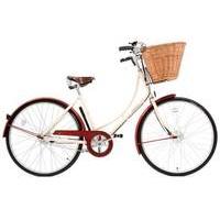 Pashley Sonnet Pure Womens Hybrid Bike | White/Red - 17.5 Inch