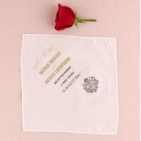 Parisian Save The Date Personalised Handkerchief