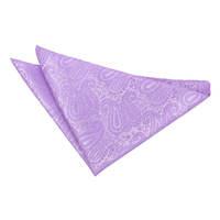 paisley lilac handkerchief pocket square