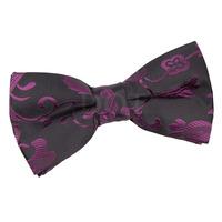 Passion Black & Purple Pre-Tied Bow Tie