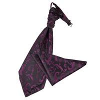 Passion Black & Purple Scrunchie Cravat 2 pc. Set