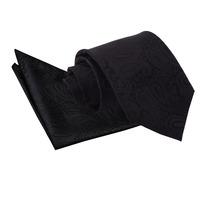 paisley black tie 2 pc set
