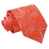 Paisley Burnt Orange Tie