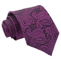 paisley purple tie