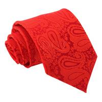 Paisley Red Tie