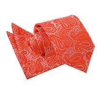 Paisley Burnt Orange Tie 2 pc. Set