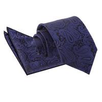 Paisley Navy Blue Tie 2 pc. Set