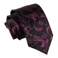 passion black purple tie