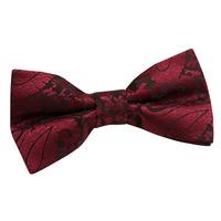 Paisley Burgundy Bow Tie