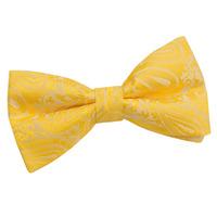 Paisley Gold Bow Tie