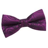 Paisley Purple Bow Tie
