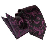 passion black purple tie 2 pc set